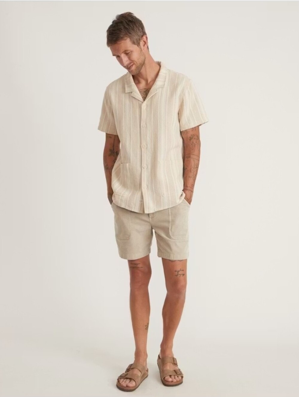 Marine Layer Corduroy Shorts Natural